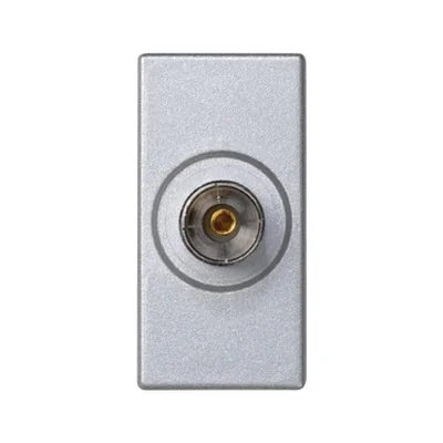 K45/2 female TV socket 22.5x45mm + aluminum insert