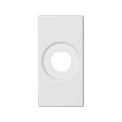 K45/2 Hollow plate 22.5x45mm with hole Φ10mm pure white