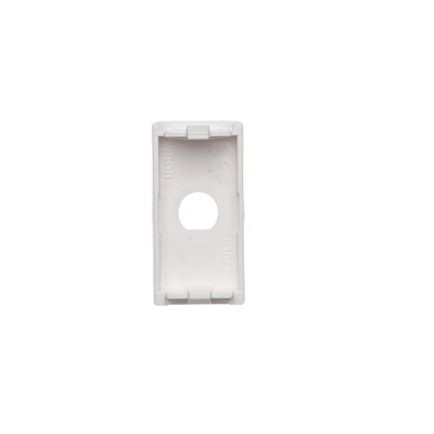K45/2 Hollow plate 22.5x45mm with hole Φ10mm pure white