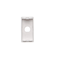 K45/2 Hollow plate 22.5x45mm with hole Φ10mm pure white