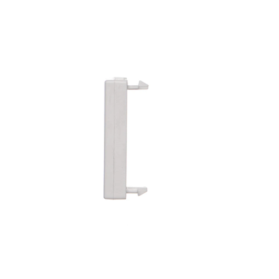 K45/2 Hollow plate 22.5x45mm with hole Φ10mm pure white