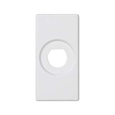 K45/2 Hollow plate 22.5x45mm with hole Φ10mm pure white