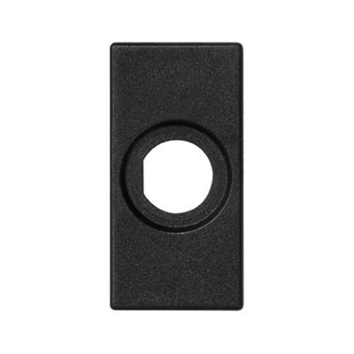 k45/2 Hollow plate 22.5x45mm with hole Φ14mm gray graphite