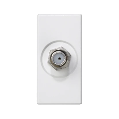 K45/2 PCB, SAT (F) socket + insert, pure white