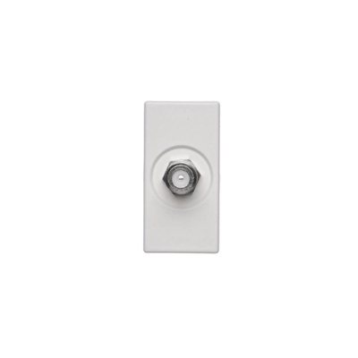 K45/2 PCB, SAT (F) socket + insert, pure white