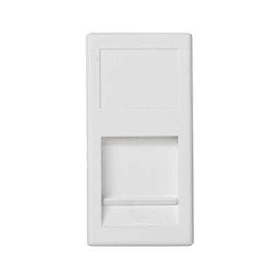 K45/2 placca 1x RJ con cover 22,5x45mm BELDENCDT bianco puro