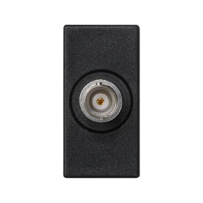 K45/2-Platine mit BNC-Stecker 22,5 x 45 mm + grauem Graphiteinsatz