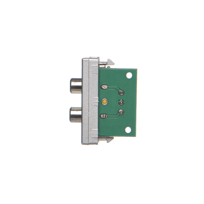 K45/2 Platte für 2x RCA (CINCH) Anschlüsse 22,5x45mm + Aluminiumeinsätze