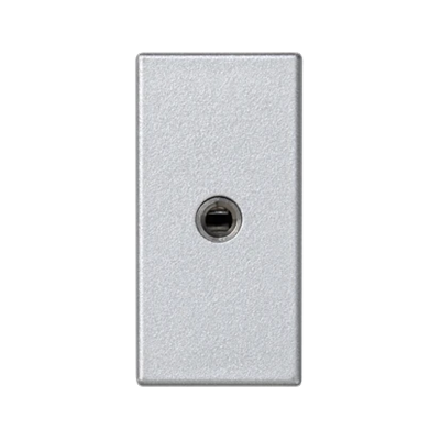 K45/2 Płytka multimedialna z mini-jack 22,5x45mm + wkład aluminium