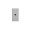 K45/2 Płytka multimedialna z mini-jack 22,5x45mm + wkład aluminium