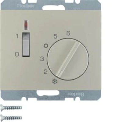 K.5 24V Raumtemperaturregler mit Schließerkontakt, Zentralelement und Stahlstecker