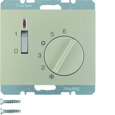 K.5 24V room temperature controller with NO contact, central element and steel connector