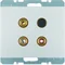 K.5 3x Conector Cinch/S-Video, aluminio
