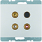 K.5 3x RCA/S-Video socket aluminum