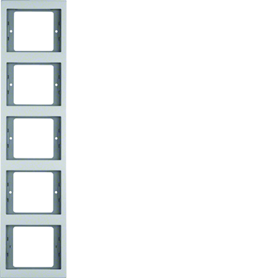 K.5 5-gang vertical aluminum frame