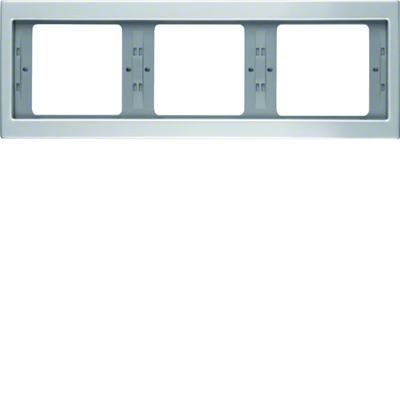 K.5 Berker Aluminium 3-fach Horizontalrahmen