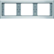 K.5 Berker Aluminium 3-fach Horizontalrahmen