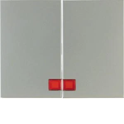 K.5 Chiavi con lente rossa, acciaio inox