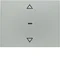 K.5 Convenience jalousy button, lacquered stainless steel
