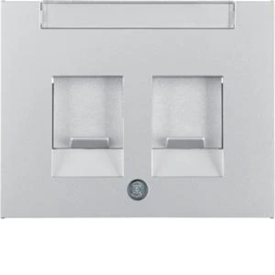 K.5 Double front plate with sliders protecting against aluminum dust