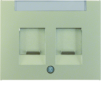 K.5 Double front plate with sliders protecting against dust, steel