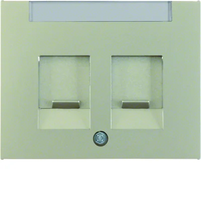 K.5 Double front plate with sliders protecting against dust, steel