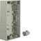 K.5 Double horizontal surface-mounted box, lacquered stainless steel