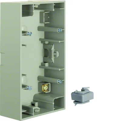 K.5 Double wall-mounted vertical box, lacquered stainless steel