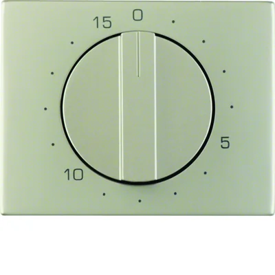 K.5 Elemento central con perilla de ajuste para interruptor mecánico 15 minutos, acero inoxidable