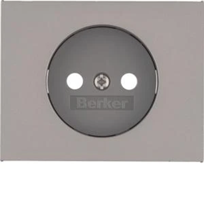 K.5 Face plate for socket without grounding, stainless steel