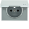 K.5 Faceplate for socket with earthing and aluminum cover