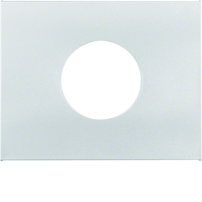 K.5 Front plate for switch and E10 light indicator aluminum