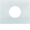 K.5 Front plate for switch and E10 light indicator aluminum