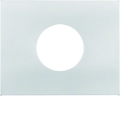 K.5 Front plate for switch and E10 light indicator aluminum