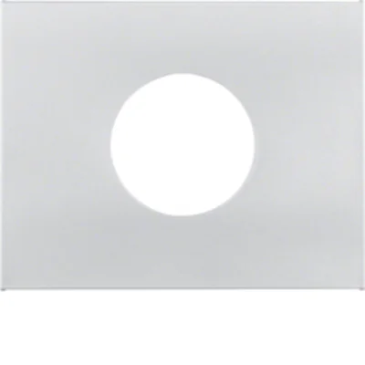 K.5 Front plate for switch and E10 light indicator aluminum