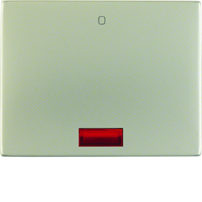 K.5 Key with red lens and "0" imprint, stainless steel