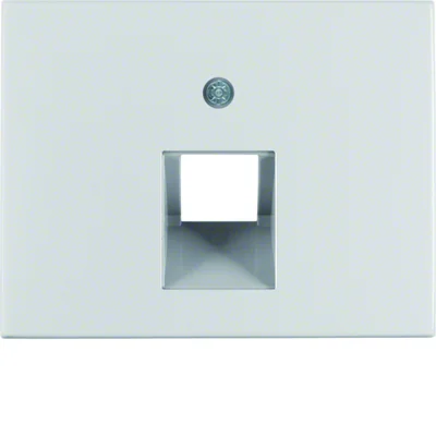 K.5 Placa frontal para toma de conexión de aluminio para ordenador y teléfono UAE 1-cr