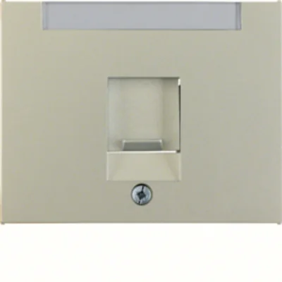 K.5 Plaque frontale simple avec glissière anti-poussière en acier