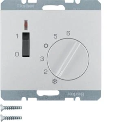 K.5 Raumtemperaturregler 24 V mit Schließerkontakt Aluminium