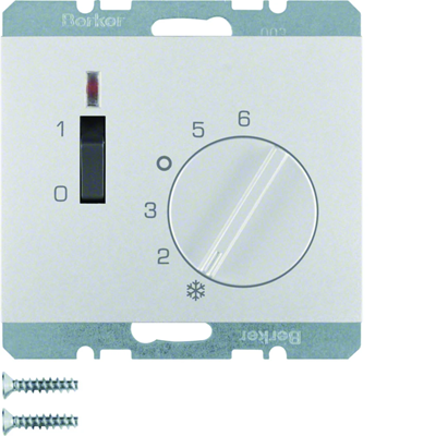 K.5 Room temperature controller 24 V with NO contact aluminum