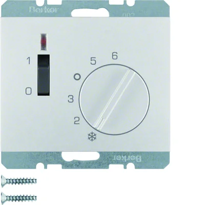 K.5 Room temperature controller 24 V with NO contact aluminum