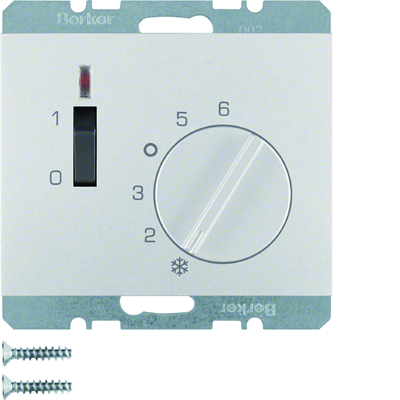 K.5 Room temperature controller with NO contact aluminum