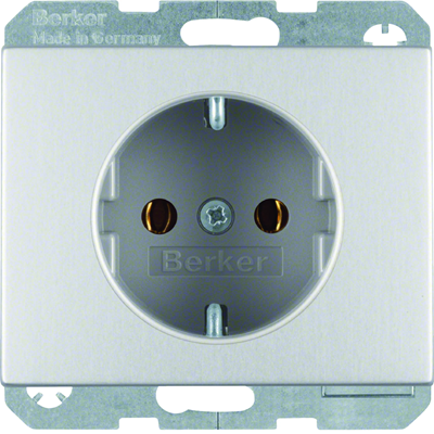 K.5 SCHUKO socket completely aluminum