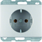 K.5 SCHUKO socket completely aluminum