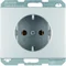 K.5 SCHUKO socket completely aluminum