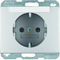 K.5 SCHUKO socket with a description field with increased protection of aluminum contacts
