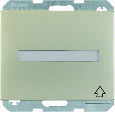 K.5 SCHUKO socket with cover and description field, stainless steel