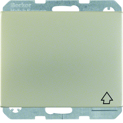 K.5 SCHUKO-Steckdose mit Abdeckung mit Kontaktklappen, Edelstahl
