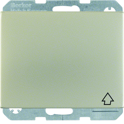 K.5 SCHUKO-Steckdose mit Abdeckung mit Kontaktklappen, Edelstahl