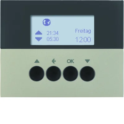 K.5 Shutter time switch with display, painted steel